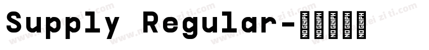 Supply Regular字体转换